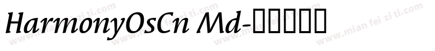 HarmonyOsCn Md字体转换
